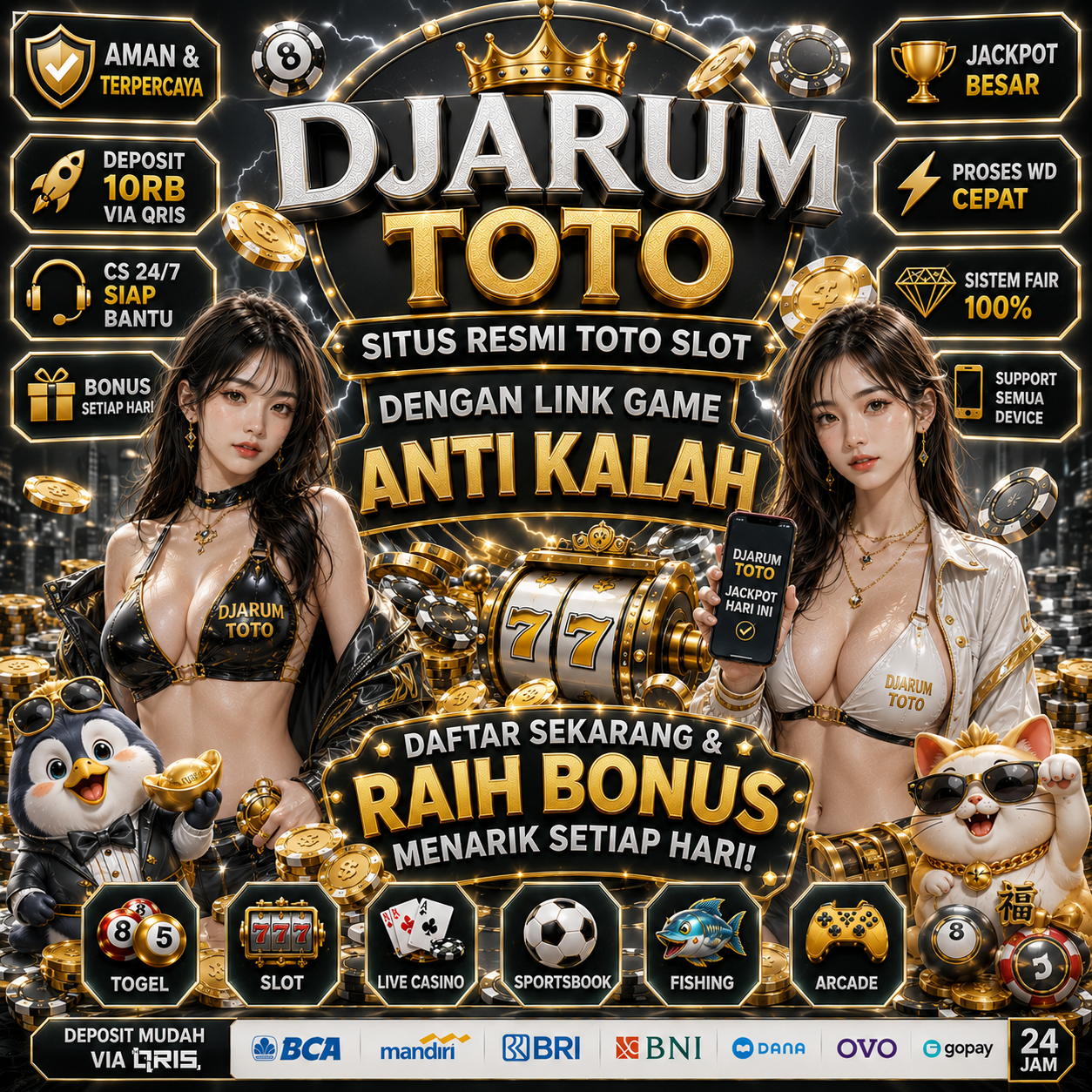 DJARUMTOTO ‡ Situs Resmi Toto Slot & Link Road Populer Game Anti Kalah